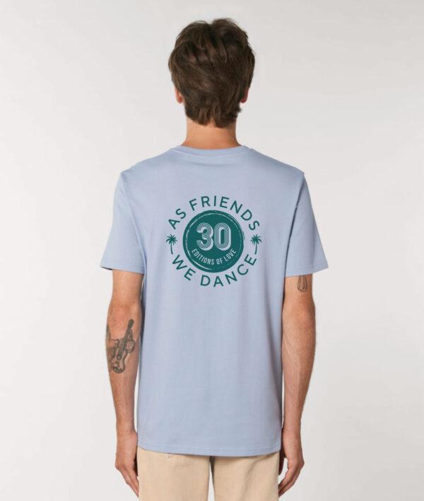 Lakedance T-shirt 30 editions of love Limited edition serene blue achterkant