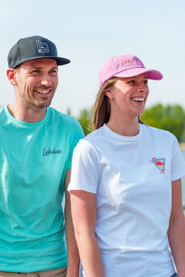 Lakedance caps, roze en zwart.